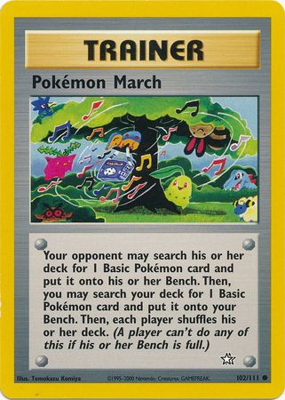 Pokemon March (102/111) [Neo Genesis Unlimited] | Silver Goblin