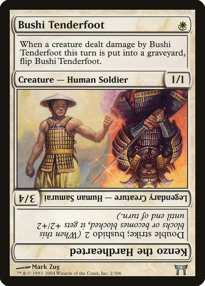 Bushi Tenderfoot // Kenzo the Hardhearted [Champions of Kamigawa] | Silver Goblin
