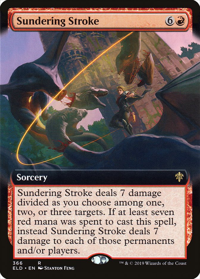 Sundering Stroke (Extended Art) [Throne of Eldraine] | Silver Goblin