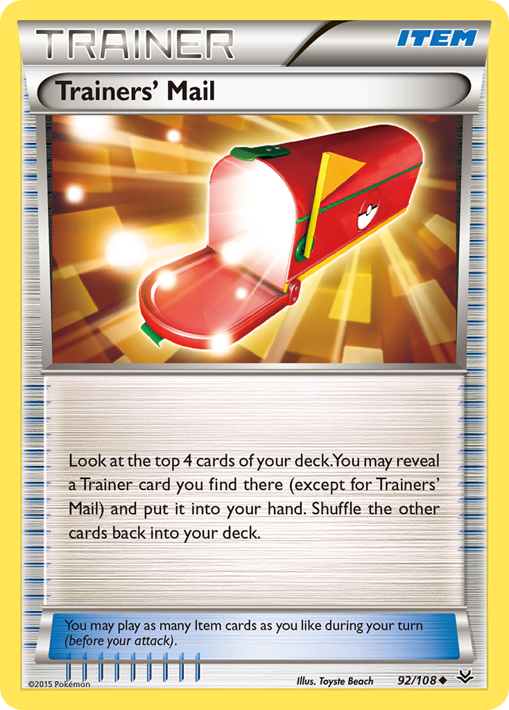 Trainers' Mail (92/108) [XY: Roaring Skies] | Silver Goblin