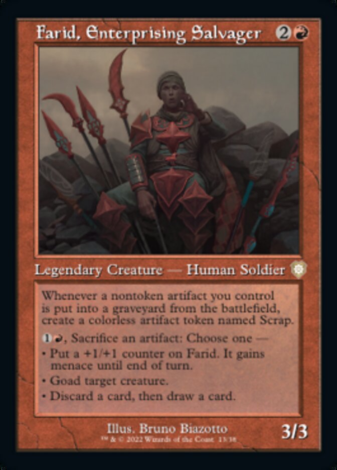 Farid, Enterprising Salvager (Retro) [The Brothers' War Commander] | Silver Goblin