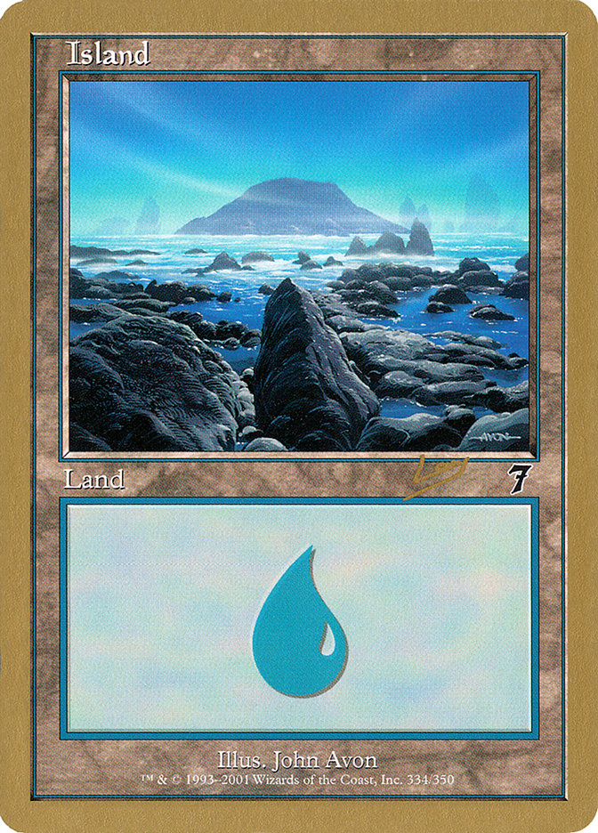 Island (rl334) (Raphael Levy) [World Championship Decks 2002] | Silver Goblin
