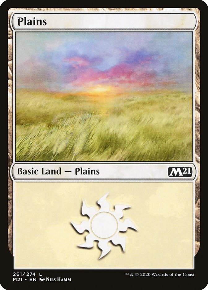 Plains (261) [Core Set 2021] | Silver Goblin