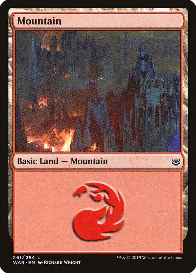 Mountain (261) [War of the Spark] | Silver Goblin