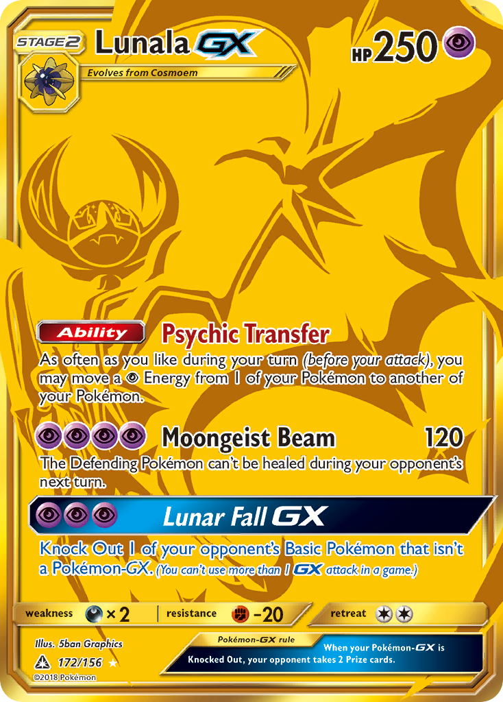Lunala GX (172/156) [Sun & Moon: Ultra Prism] | Silver Goblin