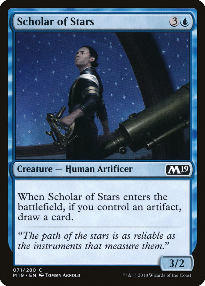 Scholar of Stars [Core Set 2019] | Silver Goblin