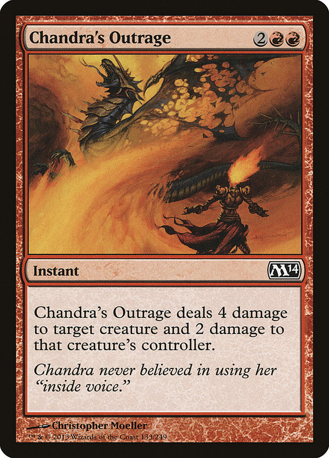 Chandra's Outrage [Magic 2014] | Silver Goblin