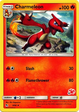 Charmeleon (8/68) (Charizard Stamp #15) [Battle Academy 2020] | Silver Goblin