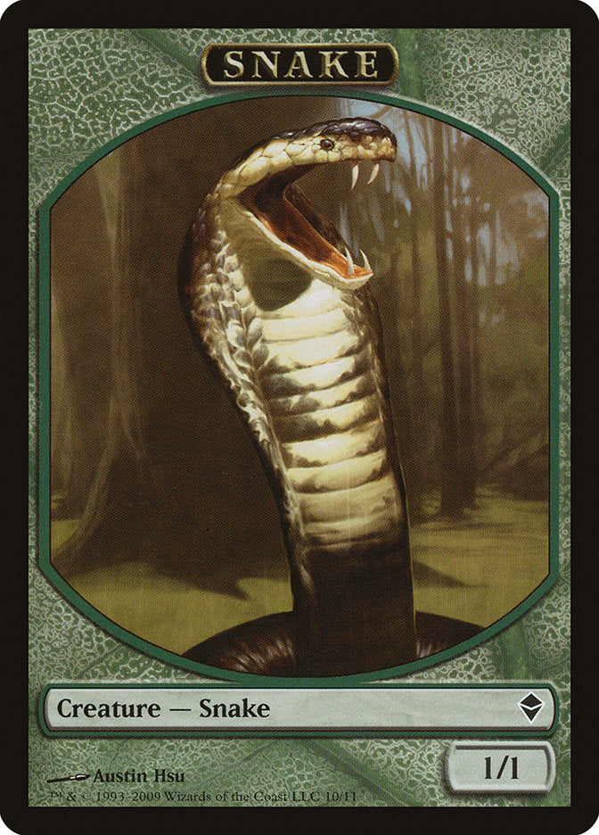 Snake Token [Zendikar Tokens] | Silver Goblin