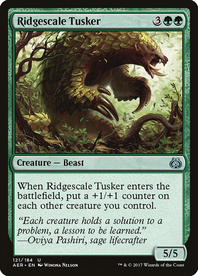 Ridgescale Tusker [Aether Revolt] | Silver Goblin