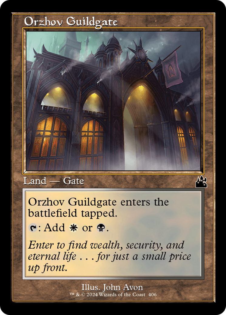 Orzhov Guildgate (Retro Frame) [Ravnica Remastered] | Silver Goblin