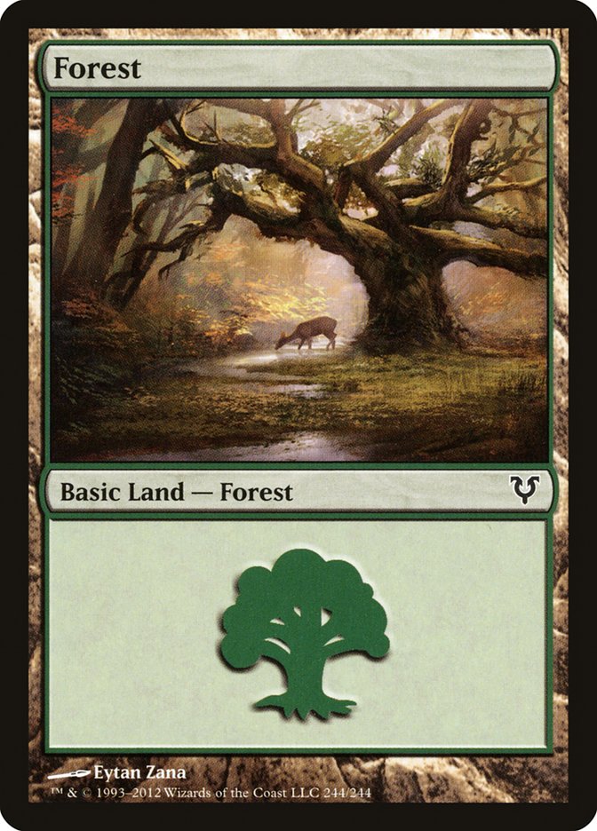 Forest (244) [Avacyn Restored] | Silver Goblin