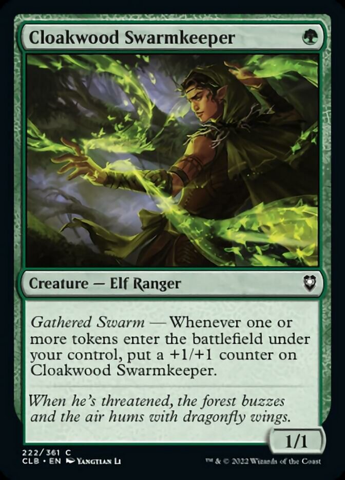 Cloakwood Swarmkeeper [Commander Legends: Battle for Baldur's Gate] | Silver Goblin