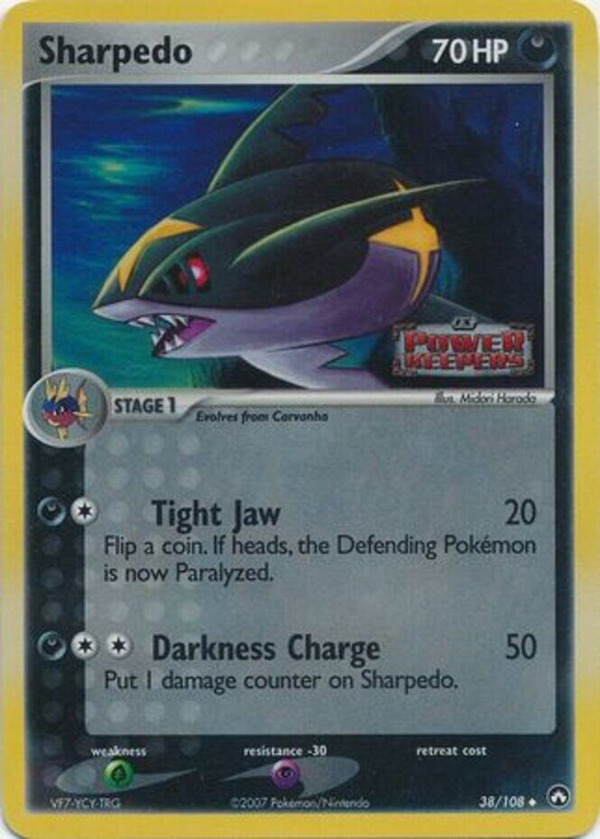 Sharpedo (38/108) (Stamped) [EX: Power Keepers] | Silver Goblin