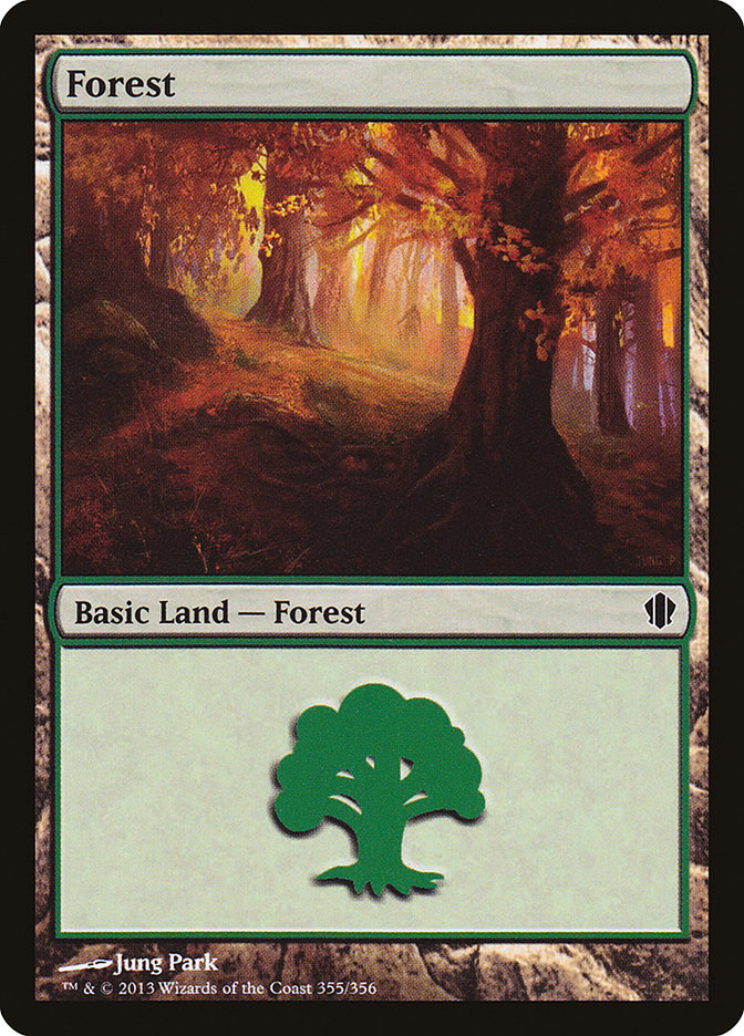 Forest (355) [Commander 2013] | Silver Goblin