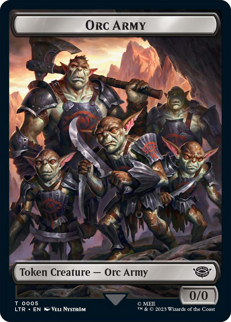 Food (10) // Orc Army (05) Double-Sided Token [The Lord of the Rings: Tales of Middle-Earth Tokens] | Silver Goblin