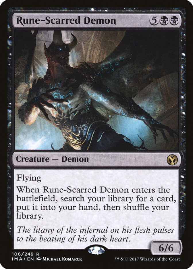 Rune-Scarred Demon [Iconic Masters] | Silver Goblin