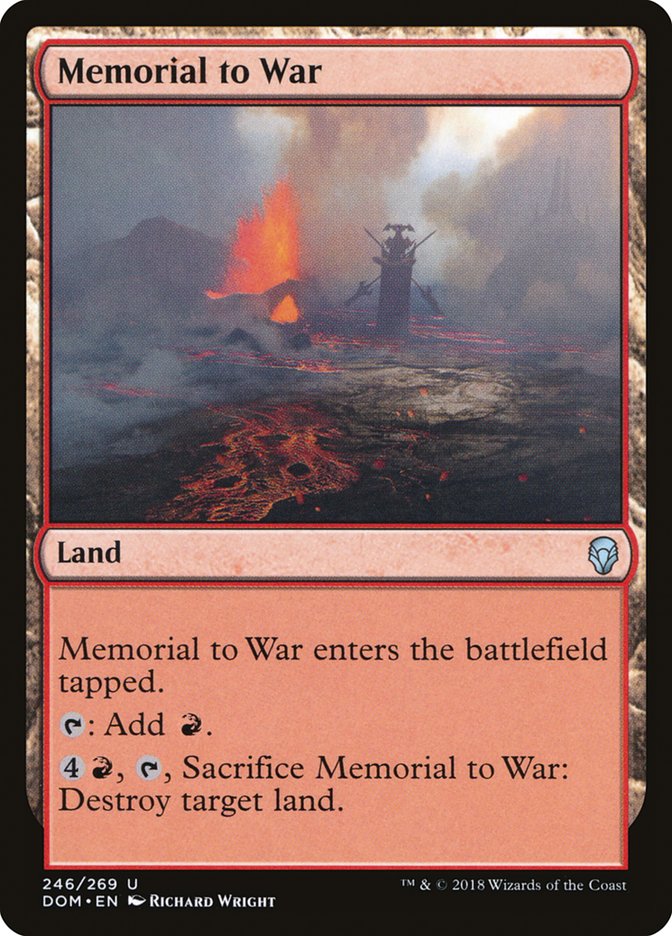 Memorial to War [Dominaria] | Silver Goblin