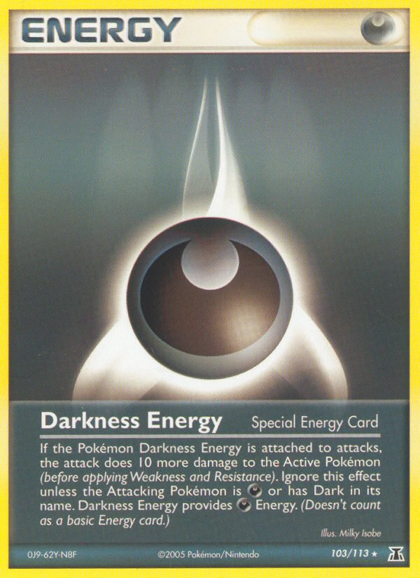 Darkness Energy (103/113) [EX: Delta Species] | Silver Goblin