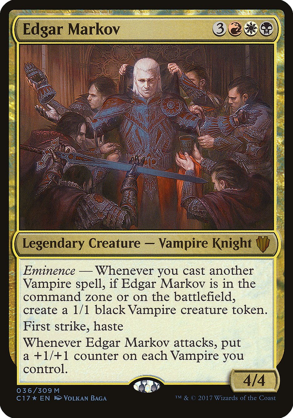Edgar Markov (Oversized) [Commander 2017 Oversized] | Silver Goblin