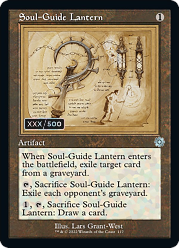 Soul-Guide Lantern (Retro Schematic) (Serialized) [The Brothers' War Retro Artifacts] | Silver Goblin