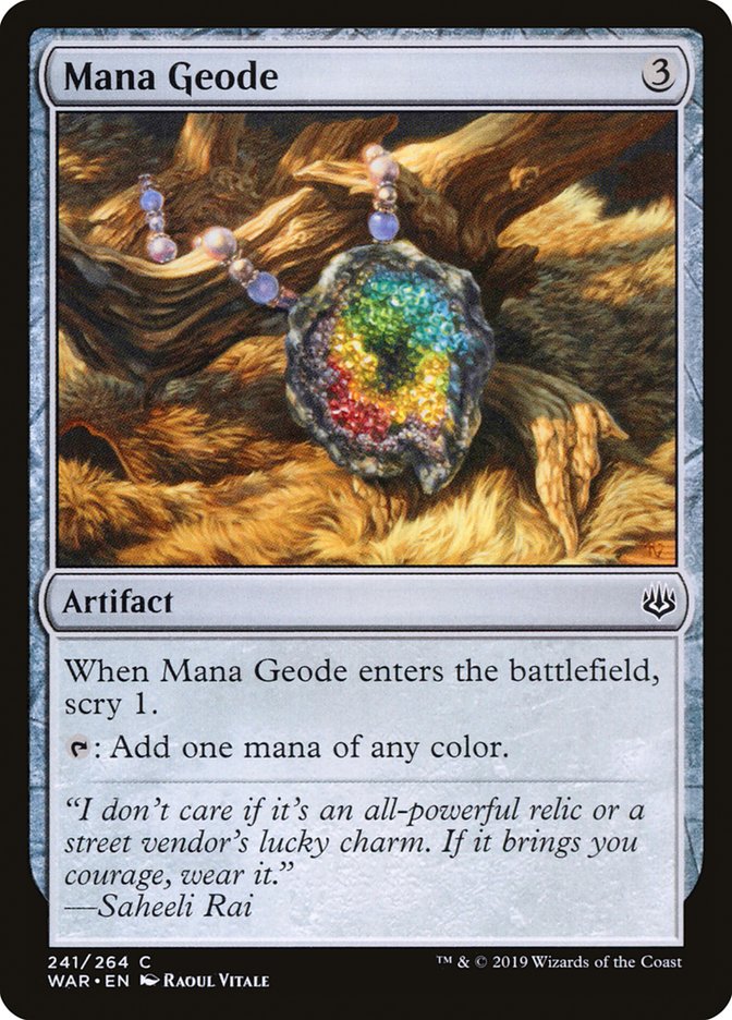 Mana Geode [War of the Spark] | Silver Goblin