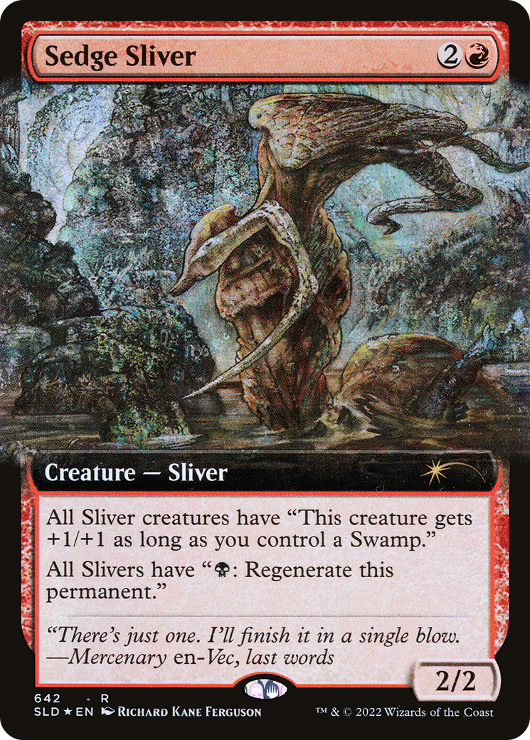 Sedge Sliver (Extended Art) [Secret Lair Drop Promos] | Silver Goblin