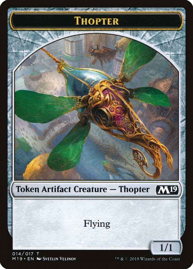 Knight // Thopter Double-Sided Token (Game Night) [Core Set 2019 Tokens] | Silver Goblin