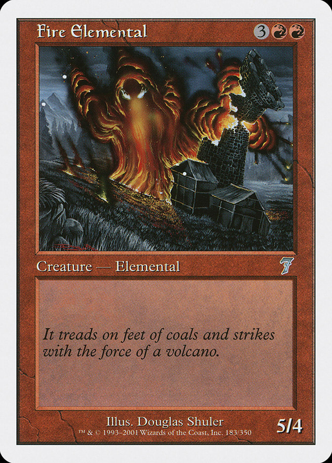 Fire Elemental [Seventh Edition] | Silver Goblin