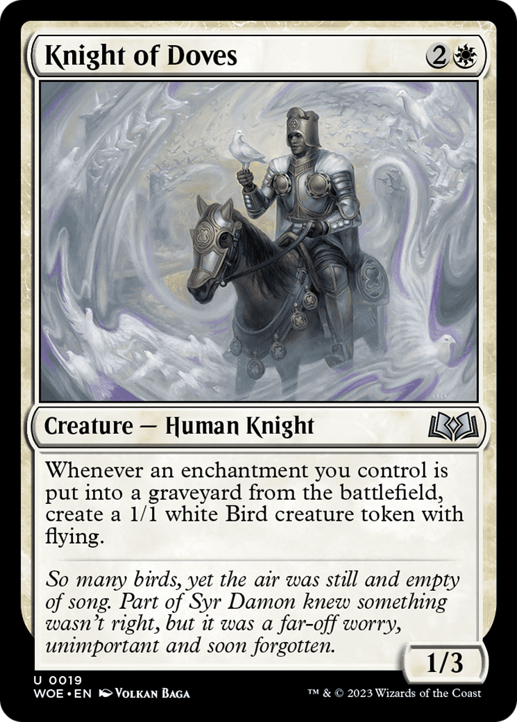 Knight of Doves [Wilds of Eldraine] | Silver Goblin