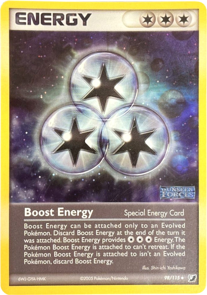 Boost Energy (98/115) (Stamped) [EX: Unseen Forces] | Silver Goblin