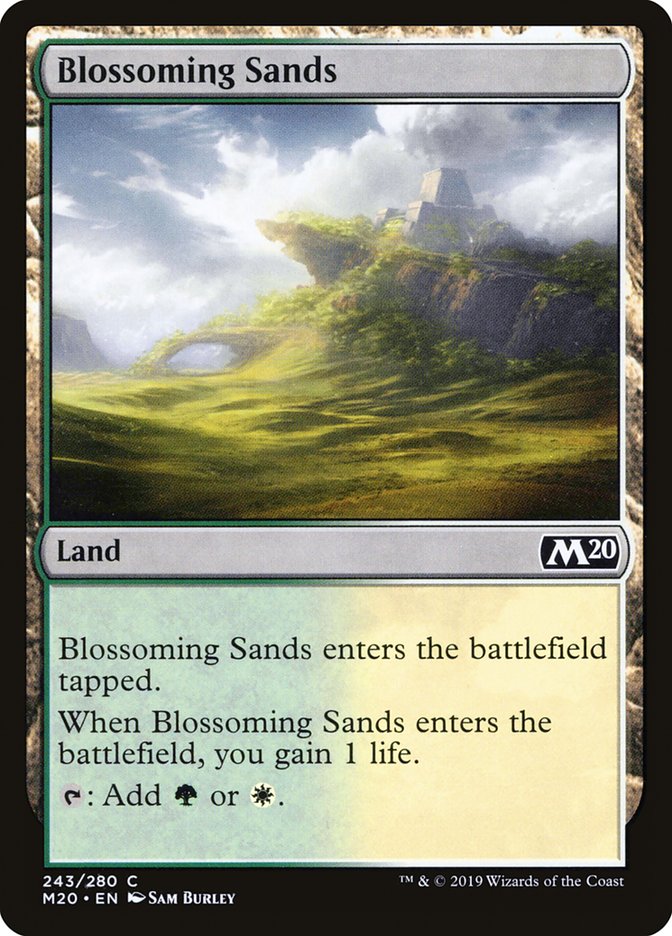 Blossoming Sands [Core Set 2020] | Silver Goblin