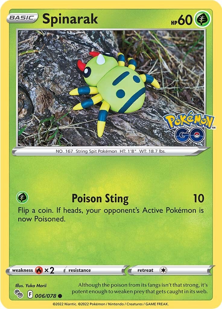 Spinarak (006/078) [Pokémon GO] | Silver Goblin