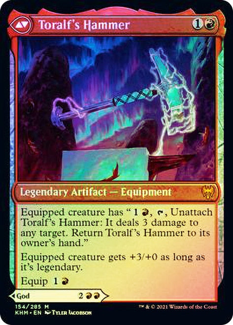 Toralf, God of Fury // Toralf's Hammer [Kaldheim Prerelease Promos] | Silver Goblin