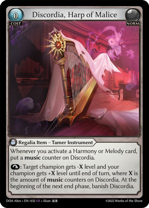 Discordia, Harp of Malice (032) [Dawn of Ashes: Alter Edition] | Silver Goblin