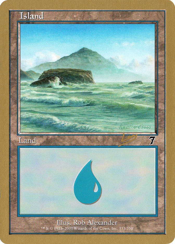 Island (333) (Raphael Levy) [World Championship Decks 2002] | Silver Goblin