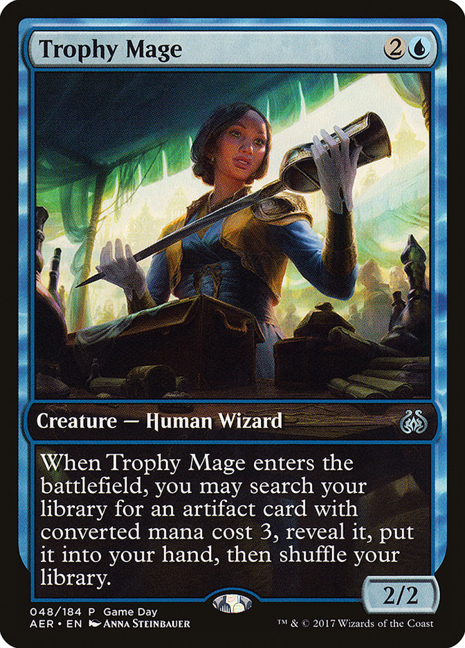 Trophy Mage (Game Day) [Aether Revolt Promos] | Silver Goblin