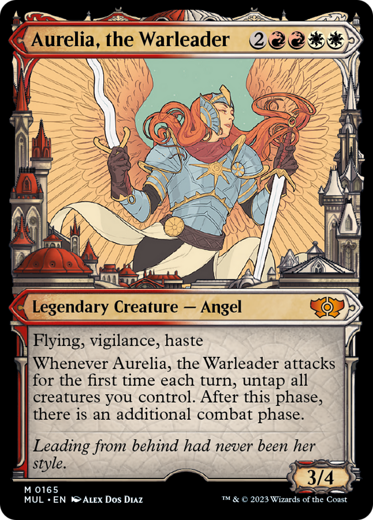 Aurelia, the Warleader (Halo Foil) [Multiverse Legends] | Silver Goblin
