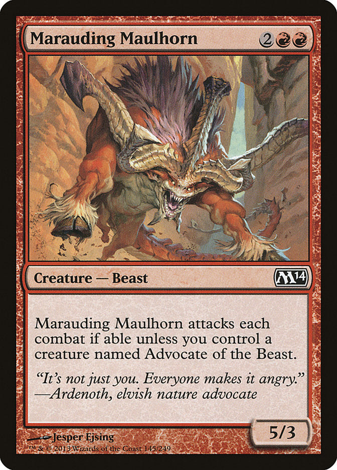 Marauding Maulhorn [Magic 2014] | Silver Goblin