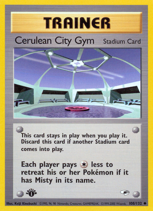 Cerulean City Gym (108/132) [Gym Heroes 1st Edition] | Silver Goblin