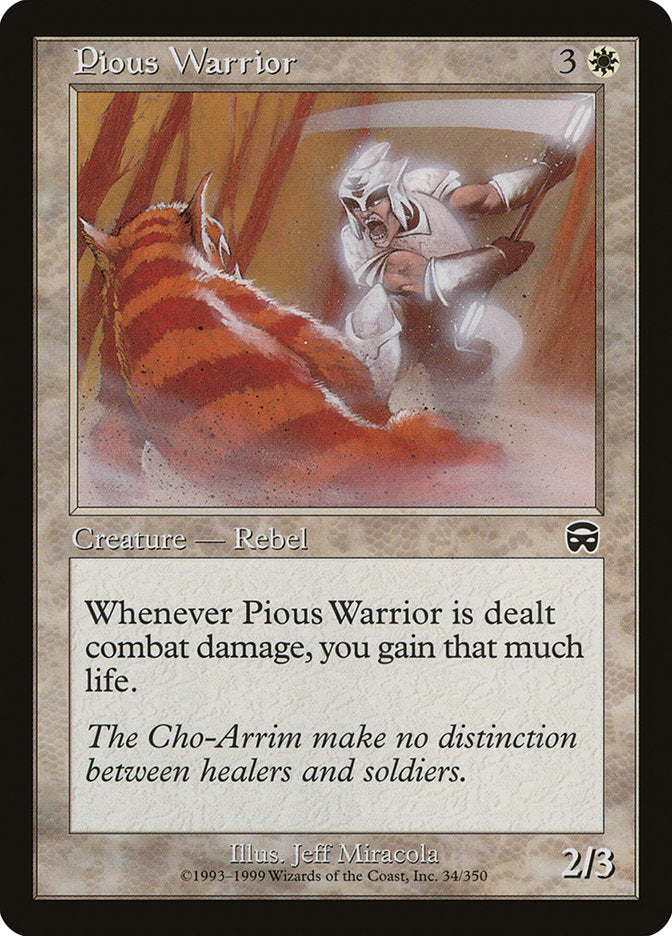 Pious Warrior [Mercadian Masques] | Silver Goblin