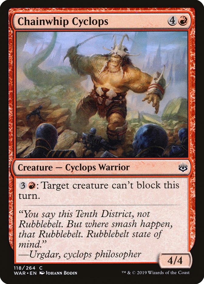 Chainwhip Cyclops [War of the Spark] | Silver Goblin