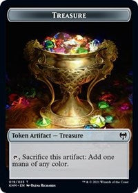 Treasure // Troll Warrior Double-Sided Token [Kaldheim Tokens] | Silver Goblin