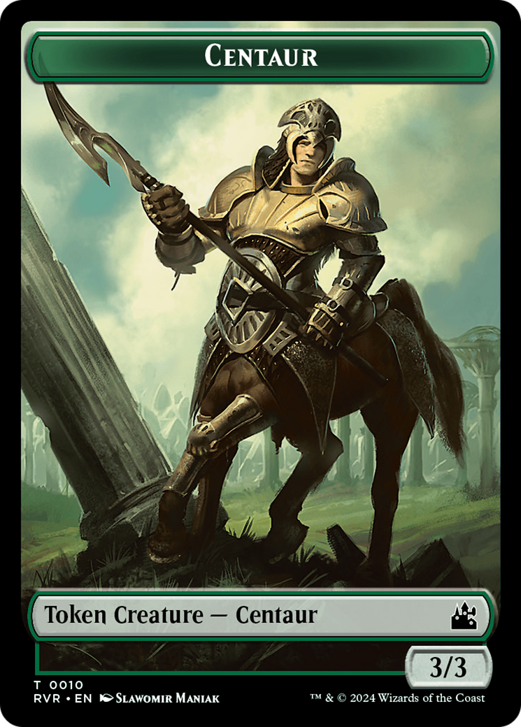 Goblin (0008) // Centaur Double-Sided Token [Ravnica Remastered Tokens] | Silver Goblin