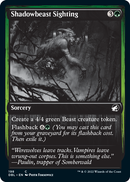 Shadowbeast Sighting [Innistrad: Double Feature] | Silver Goblin