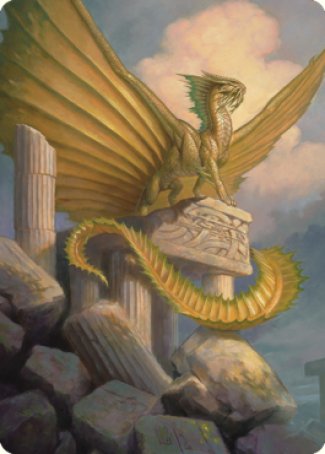 Ancient Gold Dragon Art Card (05) [Commander Legends: Battle for Baldur's Gate Art Series] | Silver Goblin