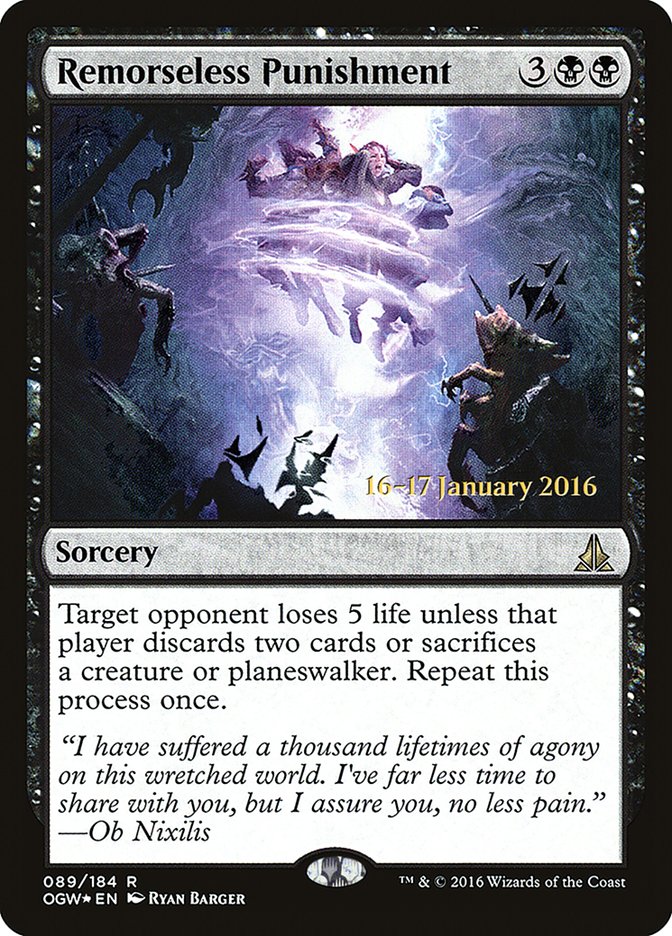 Remorseless Punishment [Oath of the Gatewatch Prerelease Promos] | Silver Goblin