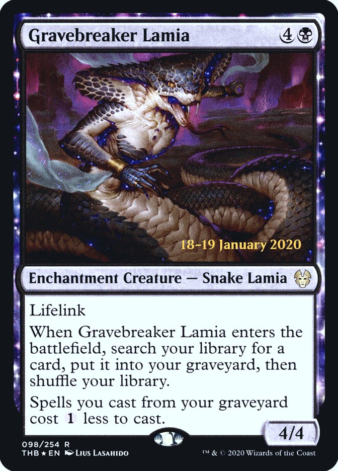 Gravebreaker Lamia [Theros Beyond Death Prerelease Promos] | Silver Goblin