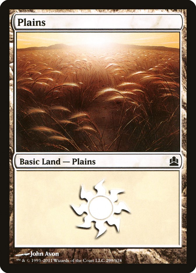 Plains (299) [Commander 2011] | Silver Goblin