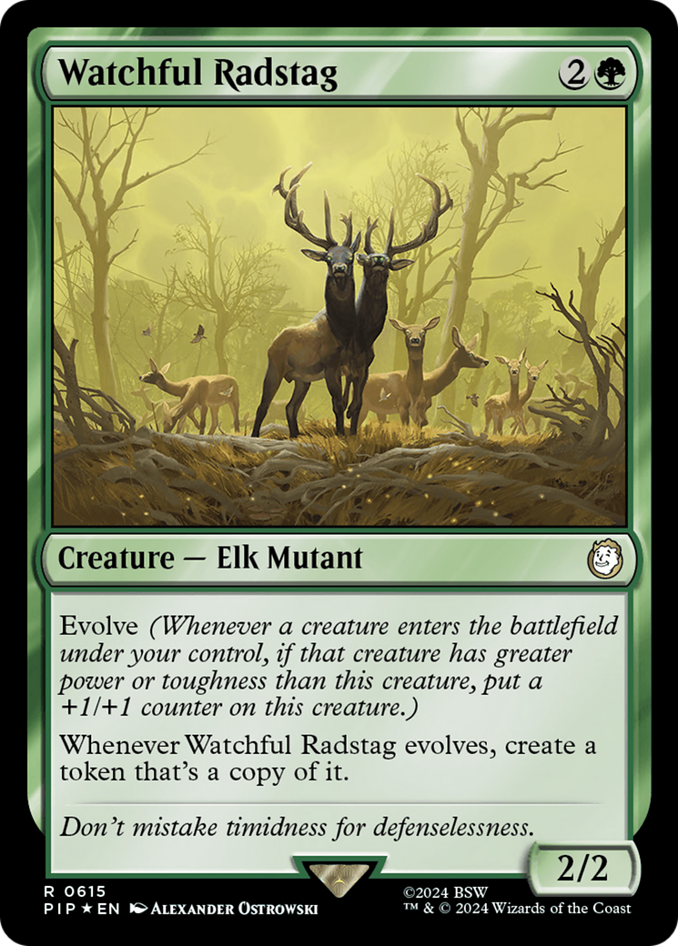 Watchful Radstag (Surge Foil) [Fallout] | Silver Goblin